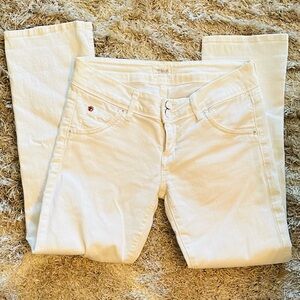 🔵 Hudson made in USA White Cropped Pants